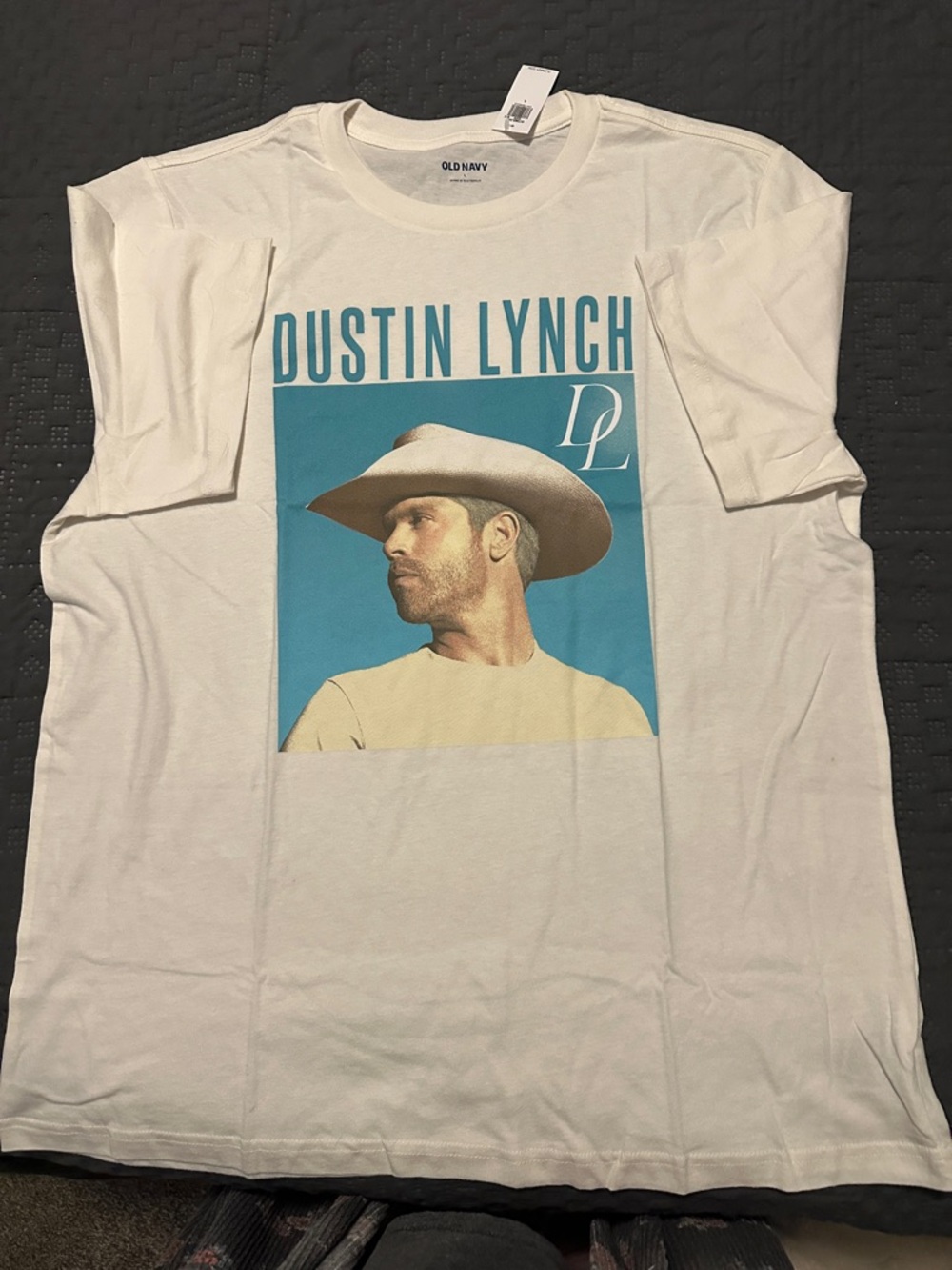 Old Navy Dustin Lynch White Graphic Tee Large